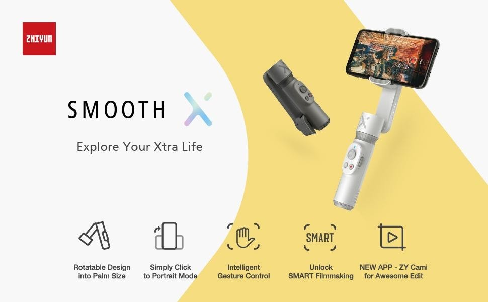 Tay cầm chống rung Zhiyun Smooth X Combo - chính hãng