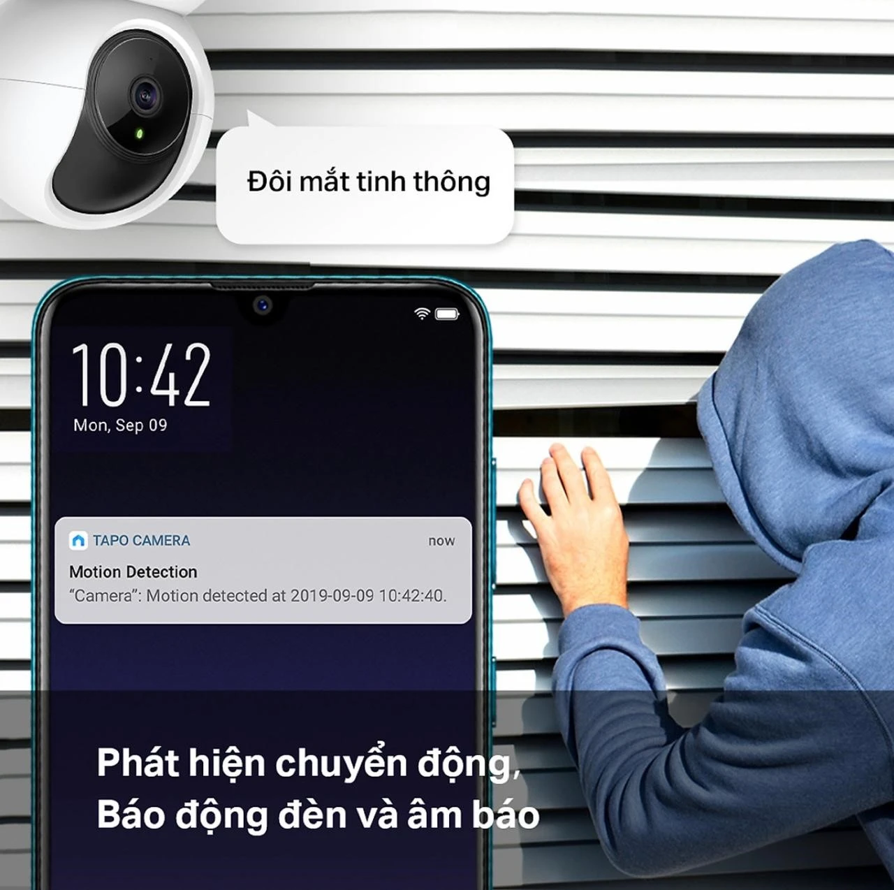 Camera IP Wifi TP-Link Tapo C200 360° 1080P - Chính hãng