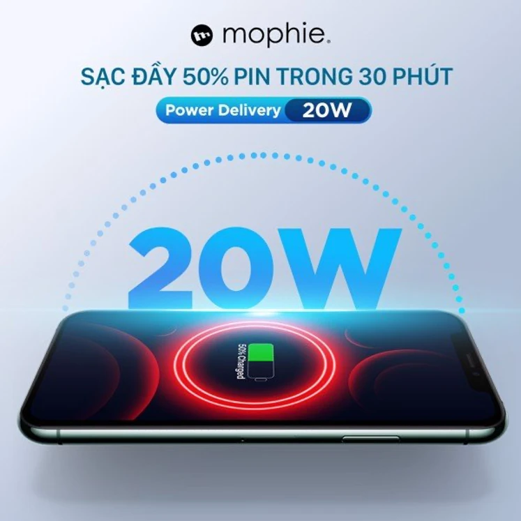 Củ sạc Mophie PD 20W USB-C - Chính hãng