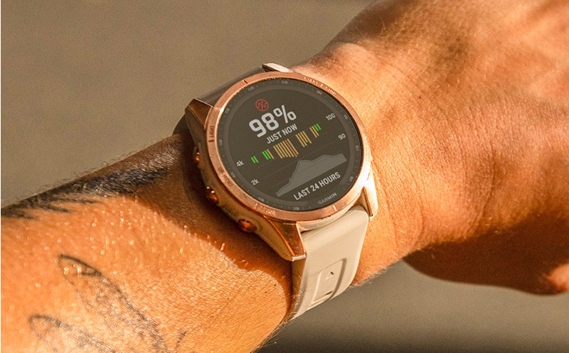Đồng hồ Garmin Fenix 7S Sapphire Solar , Hồng vàng