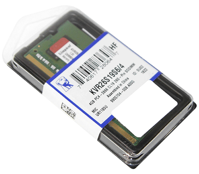 RAM Laptop Kingston (KVR26S19S6/4) 4GB (1x4GB) DDR4 2666Mhz - Chính hãng