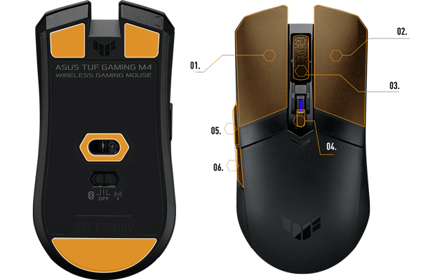 Chuột game không dây Asus TUF M4 Wireless (USB)