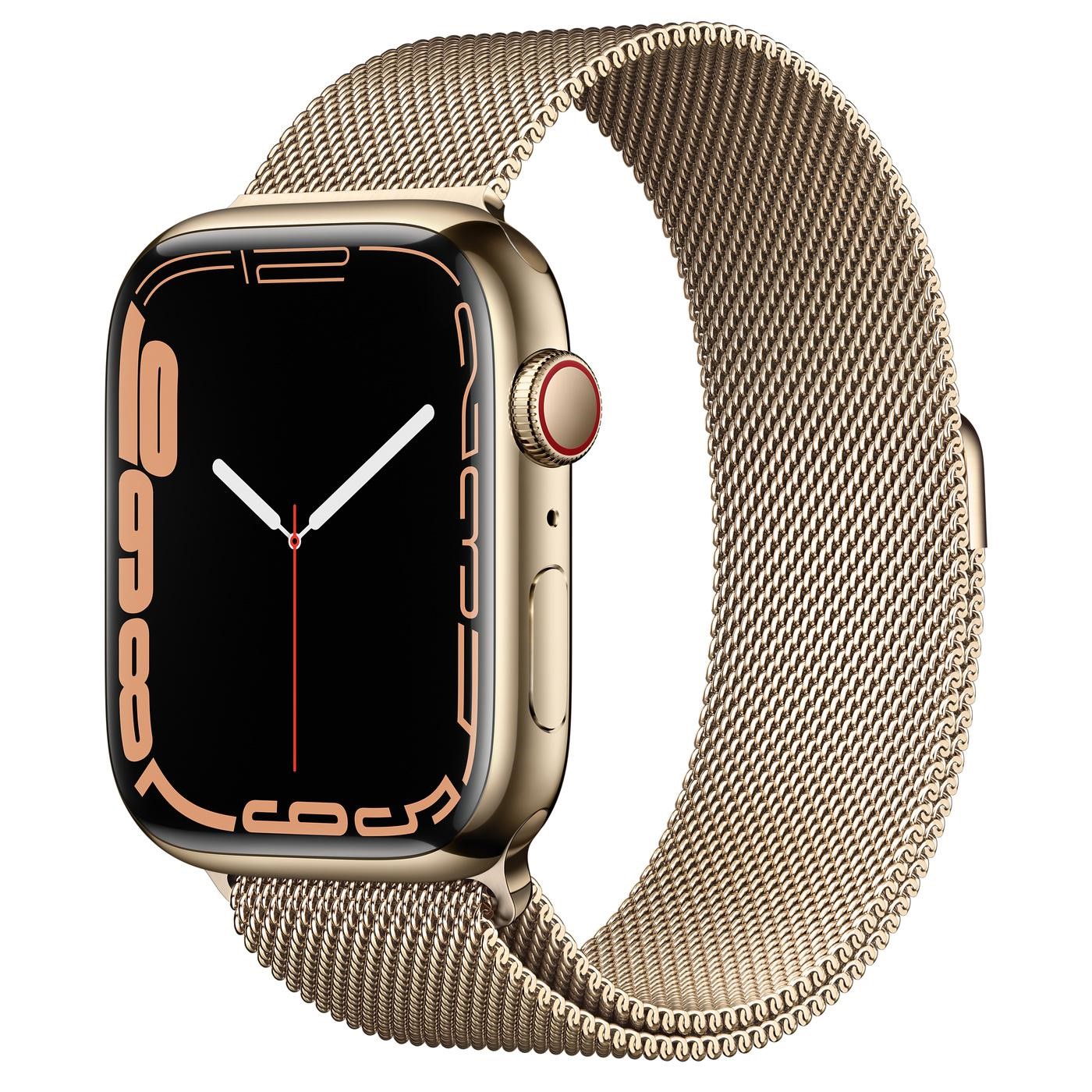 Apple Watch Series 7 - GPS + Cellular, 41mm - Vỏ Thép Dây Thép