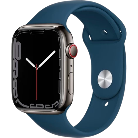 Apple Watch Series 7 - GPS + Cellular, 45mm - Vỏ Thép Dây Cao Su