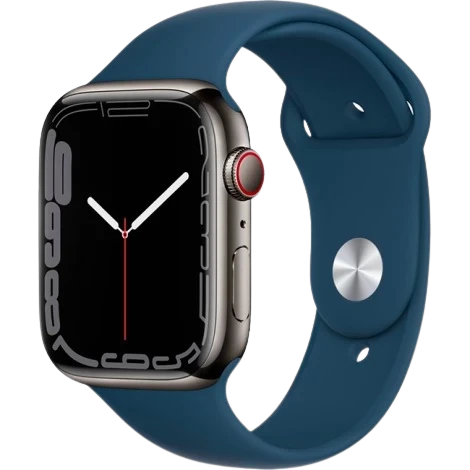 Apple Watch Series 7 - GPS + Cellular, 45mm - Vỏ Thép Dây Cao Su