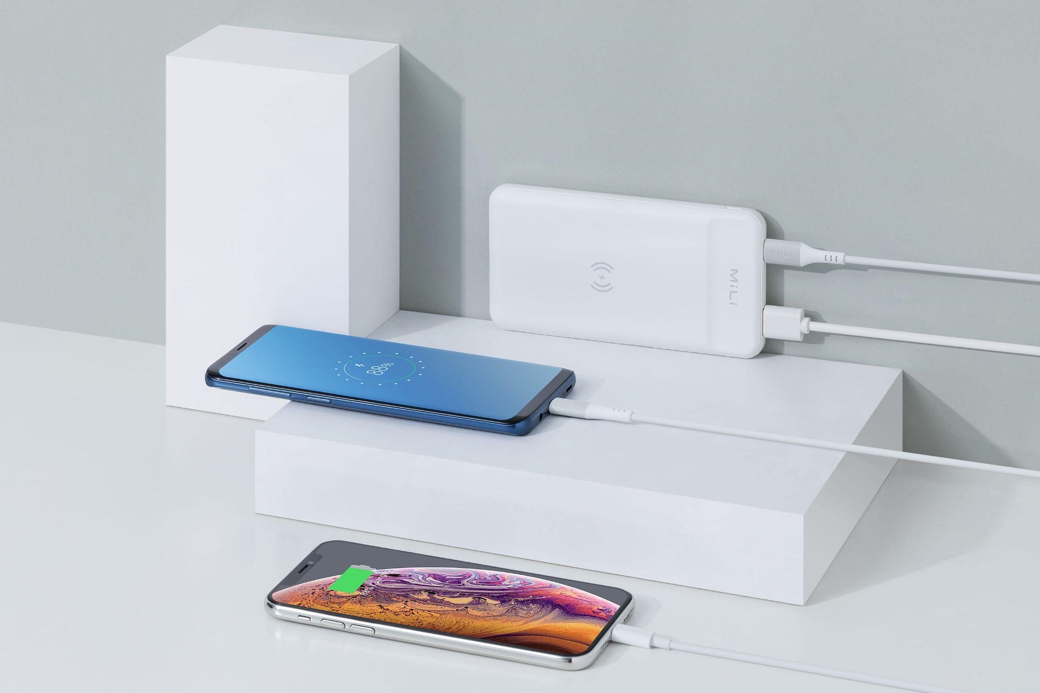 Sạc dự phòng MiLi tích hợp sạc không dây power Magic IV 10,000mAh/3.7V - HB