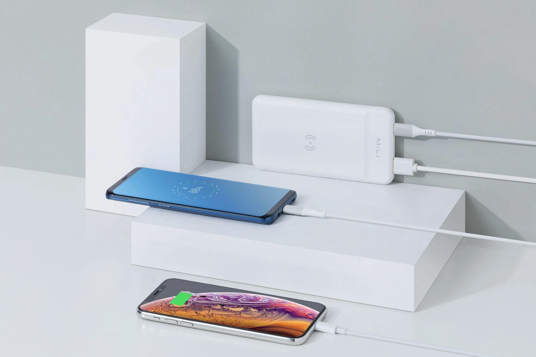 Sạc dự phòng MiLi tích hợp sạc không dây power Magic IV 10,000mAh/3.7V - HB