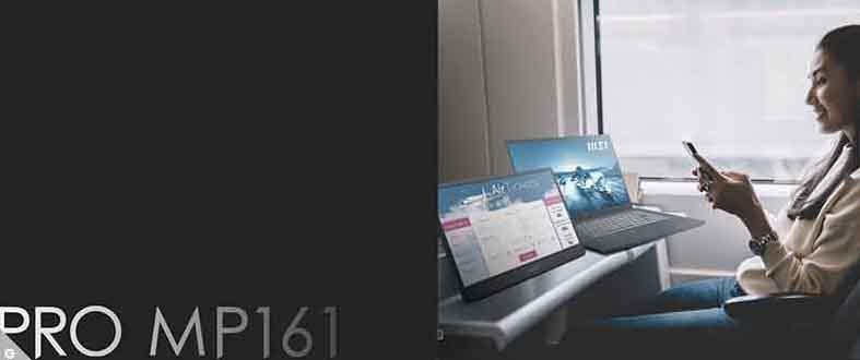 Màn hình di động MSI PRO MP161 (15.6"/FHD/IPS/60Hz/Có loa)