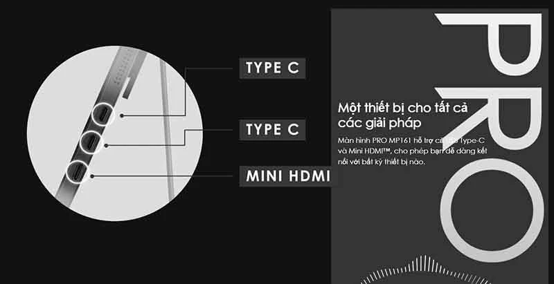 Màn hình di động MSI PRO MP161 (15.6"/FHD/IPS/60Hz/Có loa)