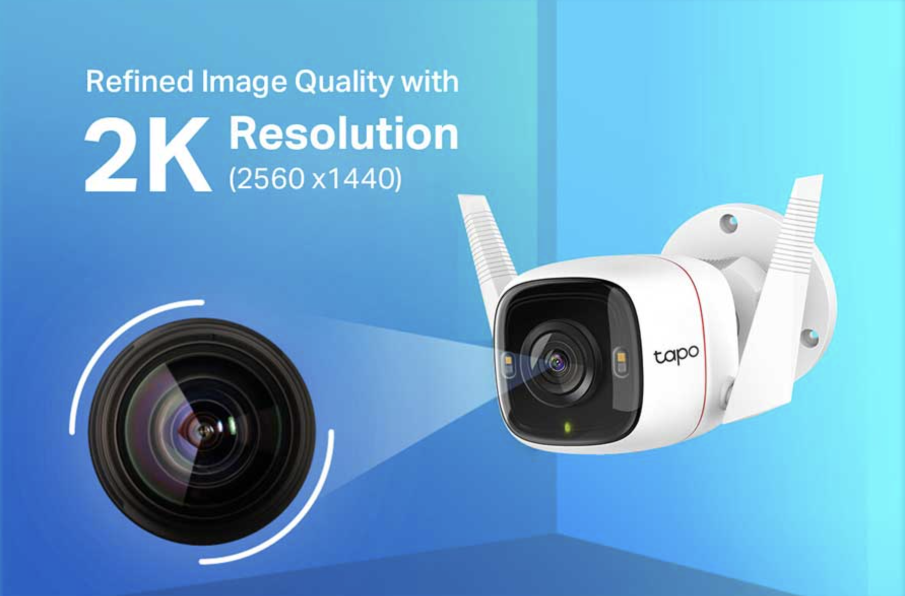 Camera Wifi ngoài trời TP-Link Tapo C320WS 2K - Chính hãng