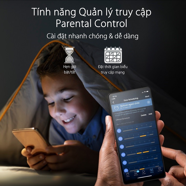 Router Wifi 6 băng tần kép Asus RT-AX53U AX1800