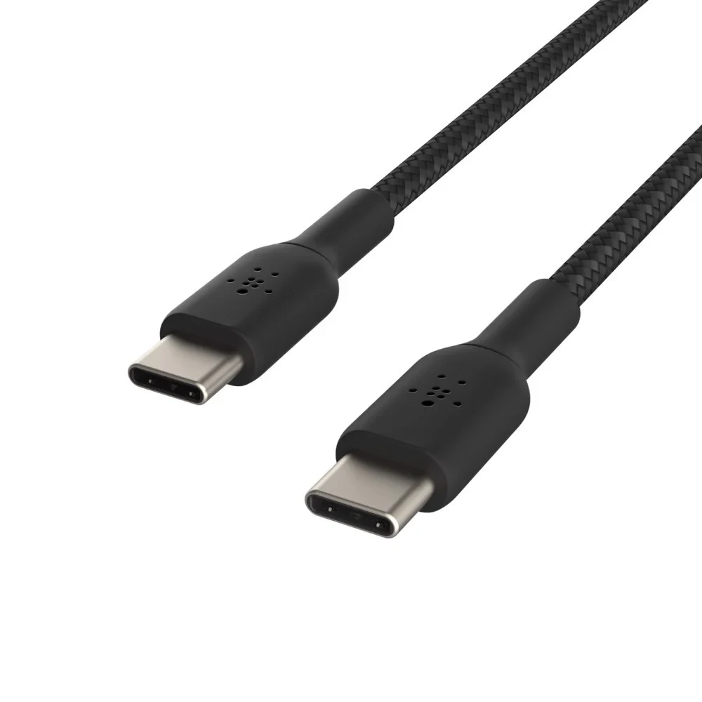 Cáp sạc nhanh USB Type C - C BOOST↑CHARGE™ Belkin 60W vỏ dù 1M - Chính Hãng