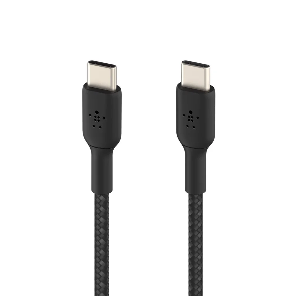 Cáp sạc nhanh USB Type C - C BOOST↑CHARGE™ Belkin 60W vỏ dù 1M - Chính Hãng