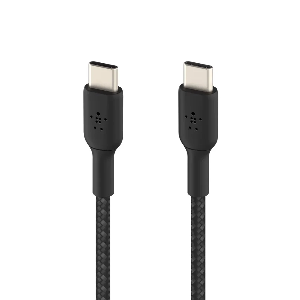 Cáp sạc nhanh USB Type C - C BOOST↑CHARGE™ Belkin 60W vỏ dù 1M - Chính Hãng