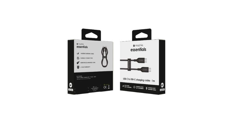 Cáp Mophie Essentials USB-C to USB-C 60W 1M