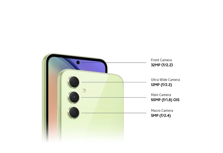 Samsung Galaxy A54 5G trang bị 3 camera