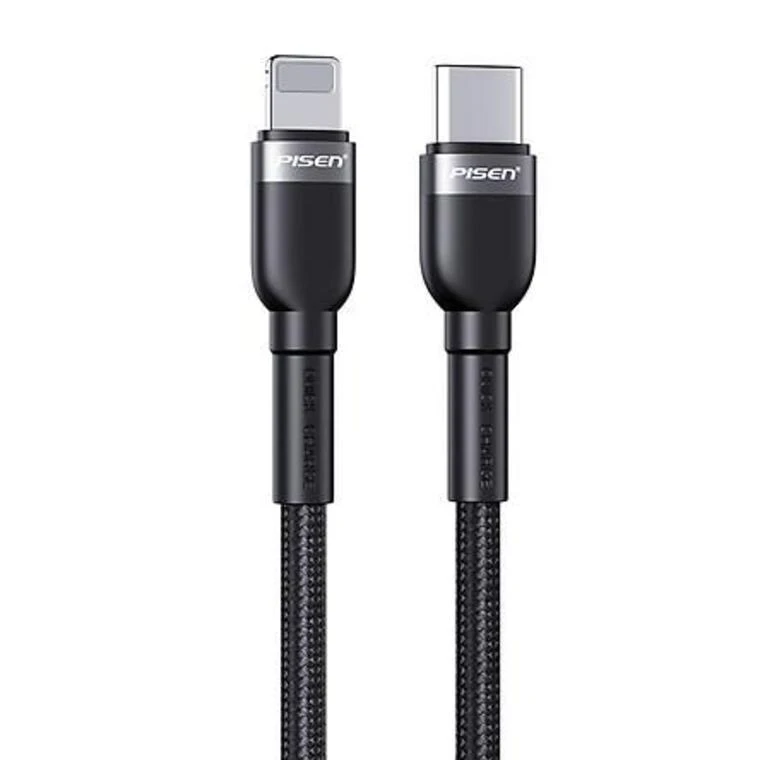Pisen Zinc Alloy Braided 1m Pisen Zinc Alloy Braided 1m cáp sạc bọc dù độ bền cao