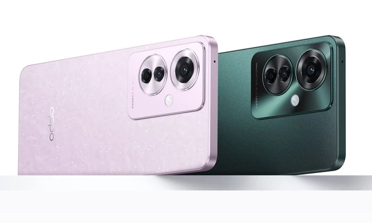 OPPO Reno11 F 5G Điện thoại OPPO Reno11 F 5G, 8GB và 256GB.