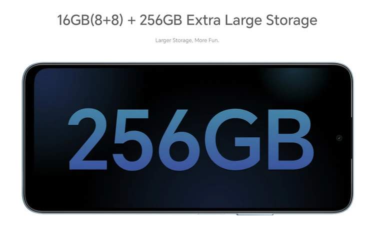 Honor X7b Snapdragon 680, RAM 16GB, ROM 256GB.