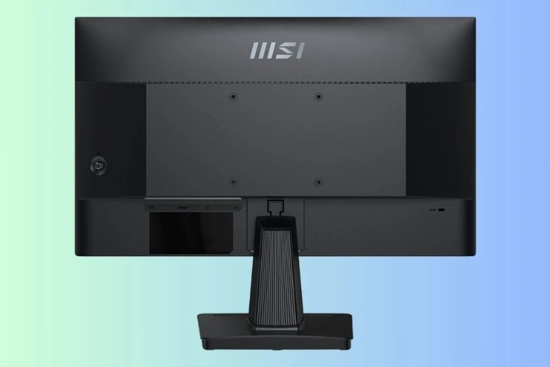 Mặt sau của màn hình MSI. Mặt sau của màn hình MSI.