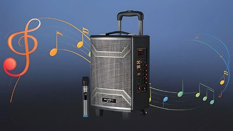 Loa karaoke được thiết kế để phục vụ nhu cầu hát, biểu diễn hoặc tổ chức tiệc Loa karaoke được thiết kế để phục vụ nhu cầu hát, biểu diễn hoặc tổ chức tiệc