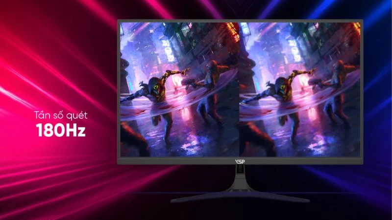 180Hz và thời gian phản hồi chỉ 1ms. 180Hz và thời gian phản hồi chỉ 1ms.