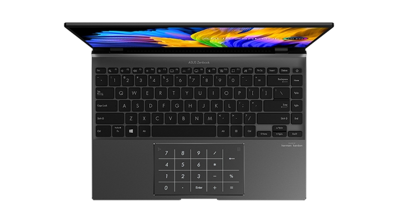 Backlit Chiclet Keyboard.