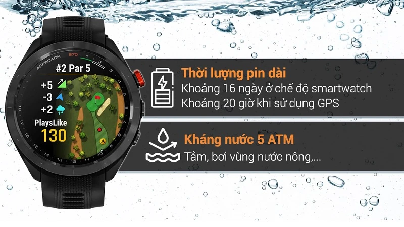 Thời lượng pin và độ kháng nước. Thời lượng pin và độ kháng nước.