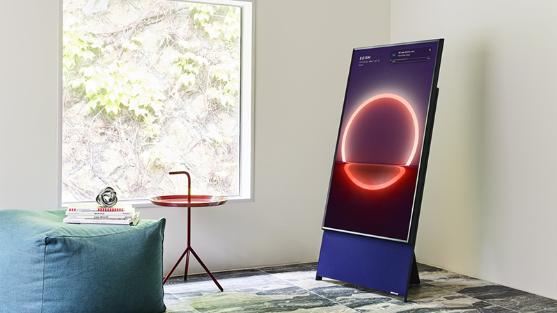 The Sero QLED Samsung 4K 43 inch QA43LS05B.