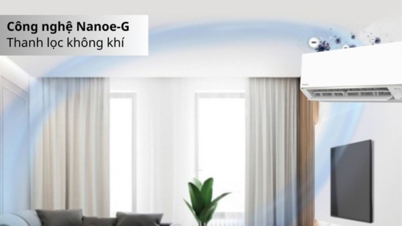 Nanoe-G lọc bụi mịn PM 2.5.