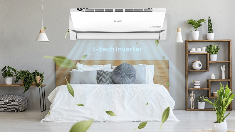 Điều hòa Sharp Inverter 12.000 BTU (1.5 HP) AH-X13ZEW làm lạnh nhanh nhưng vẫn tiết kiệm điện