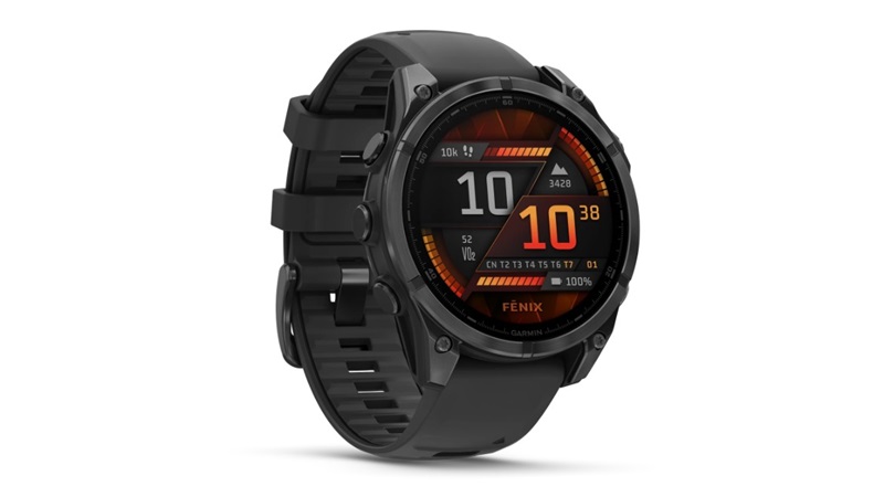 Màn hình AMOLED trên Garmin Fenix 8 43mm Sapphire AMOLED Edition có đường kính 1.3 inch