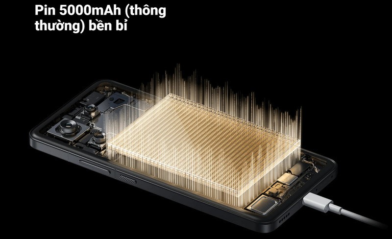 Viên pin 5000mAh.
