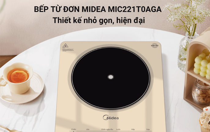 Midea bếp từ MIC221T0AGA , 2200W