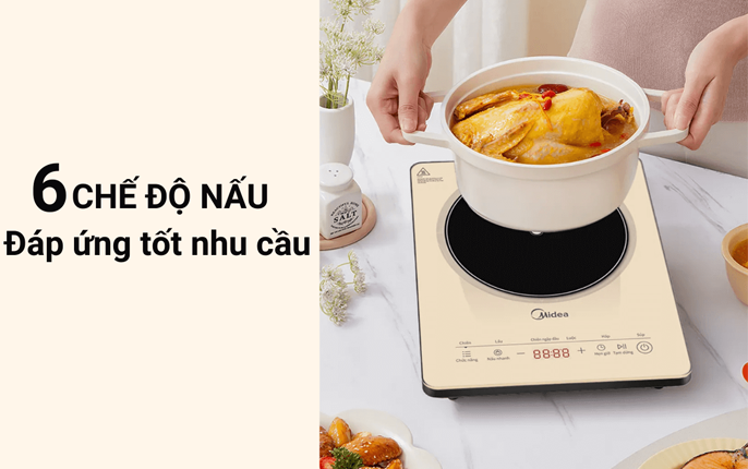 Midea bếp từ MIC221T0AGA , 2200W