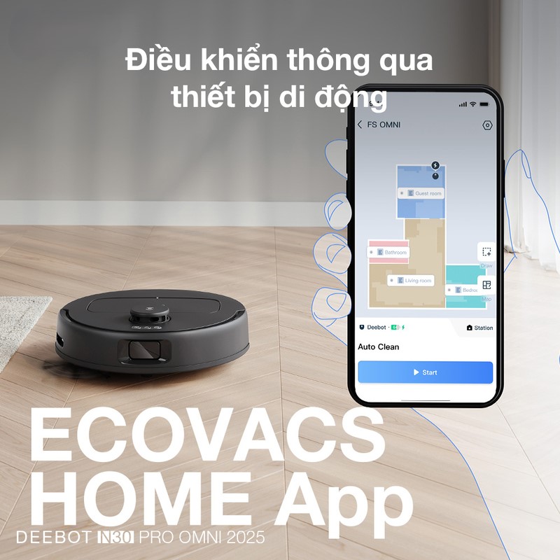 Lực hút mạnh mẽ 10,000Pa.