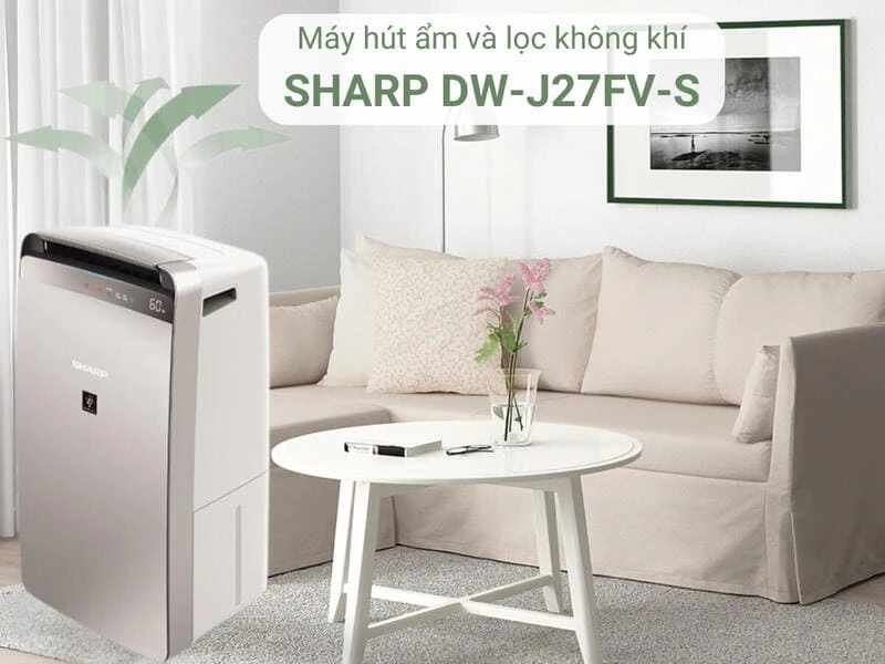Chế độ hong khô quần áo nhanh chóng trên máy hút ẩm kết hợp lọc khí SHARP DW-J27FV-S Chế độ hong khô quần áo nhanh chóng trên máy hút ẩm kết hợp lọc khí SHARP DW-J27FV-S