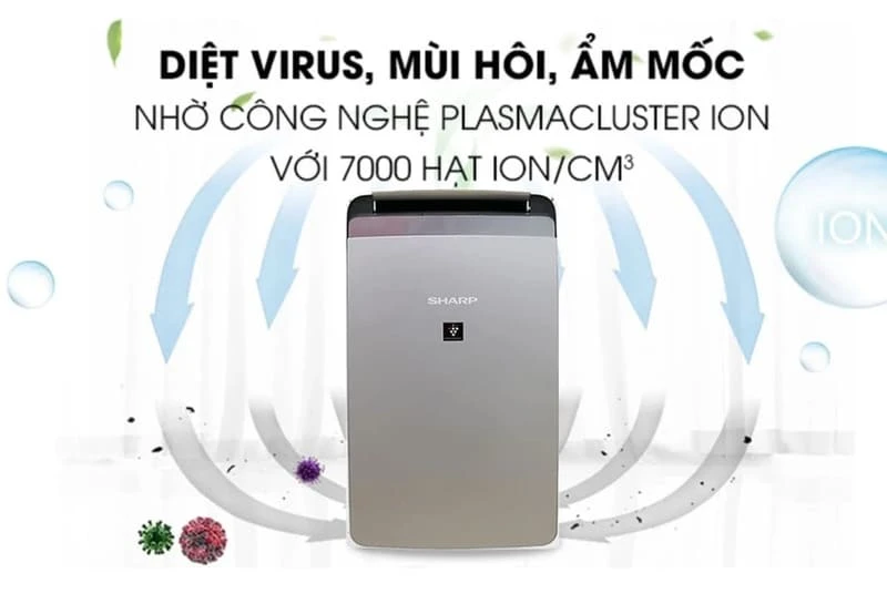 Máy hút ẩm kết hợp lọc khí SHARP DW-J27FV-S với hệ thống lọc HEPA đảm bảo lọc sạch không khí hiệu quả Máy hút ẩm kết hợp lọc khí SHARP DW-J27FV-S với hệ thống lọc HEPA đảm bảo lọc sạch không khí hiệu quả
