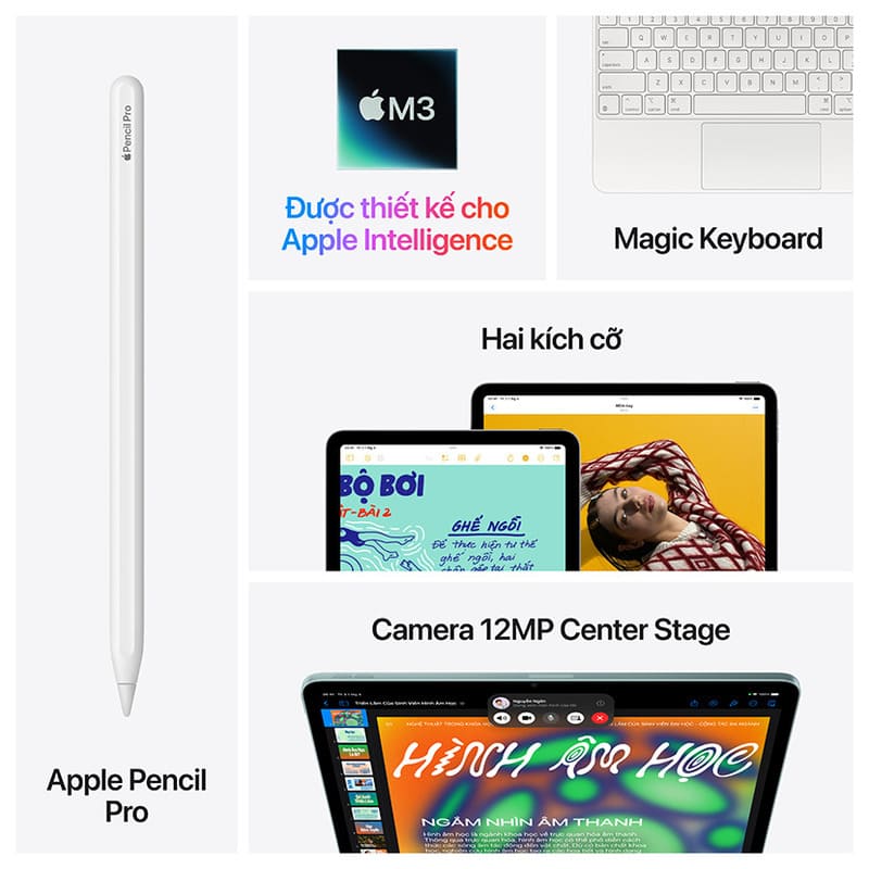 Camera chuyên nghiệp cho mọi nhu cầu trên iPad Air M3 13 inch Wi-Fi