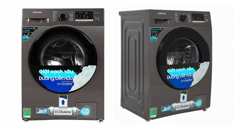 Máy giặt Samsung được thiết kế sang trọng, tinh tế với chất liệu bền bỉ và màn hình hiển thị trực quan