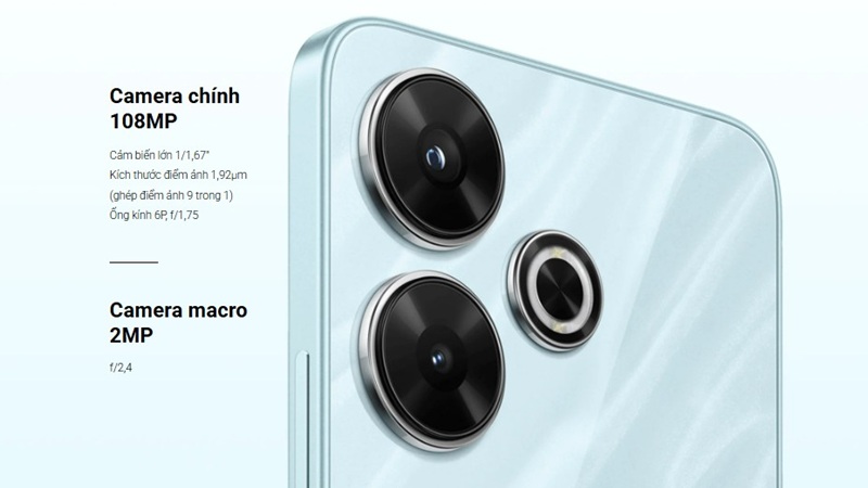 Xiaomi Redmi 13 nổi bật với camera 108MP trong tầm giá rẻ