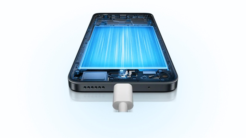 Xiaomi Redmi 13 một lần nữa dẫn điểm với viên pin 5030mAh, cao hơn một chút so với 5000mAh trên Redmi 12