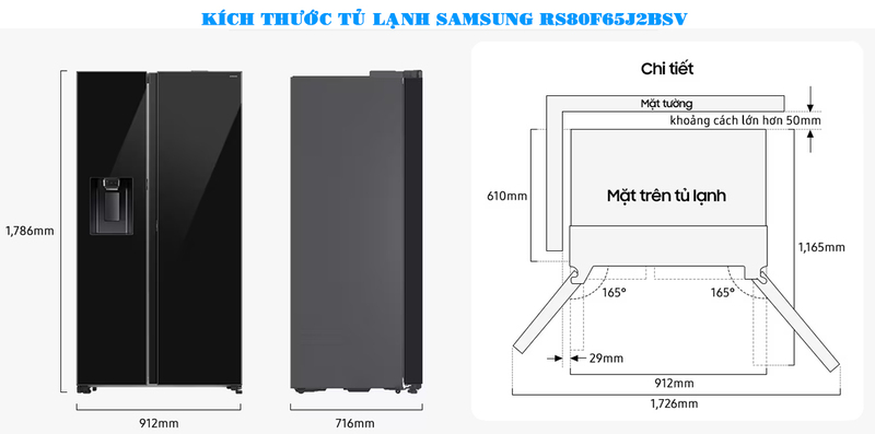 Tủ lạnh side by side inverter.