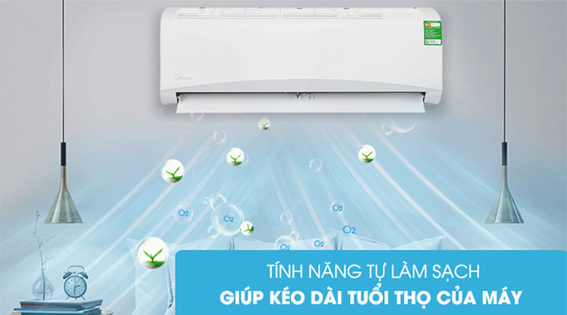 Đa dạng tiện ích chế độ tự làm sạch.