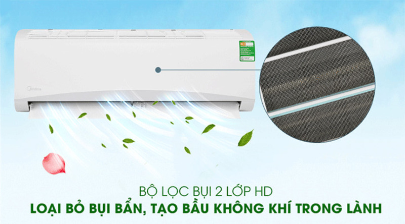 Bộ lọc HD loại bỏ bụi bẩn tối ưu.