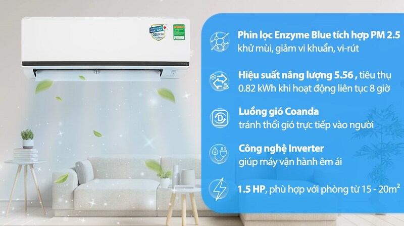 Tham khảo giá của điều hòa Daikin Inverter 12000 BTU