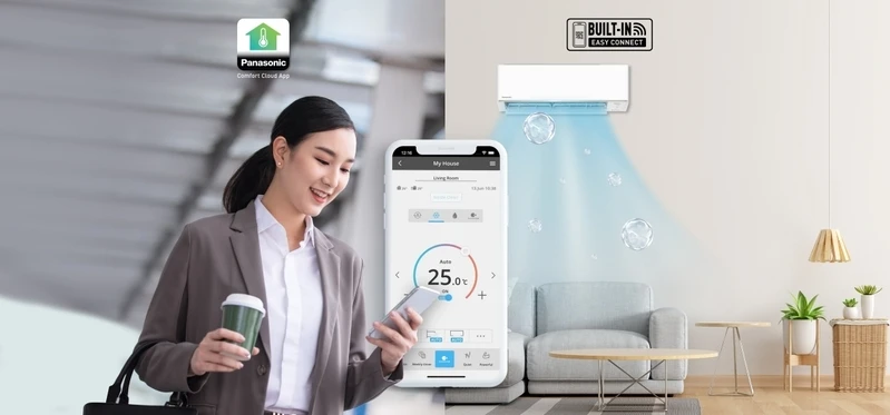 Điều khiển tiện lợi qua ứng dụng Comfort Cloud Điều khiển tiện lợi qua ứng dụng Comfort Cloud