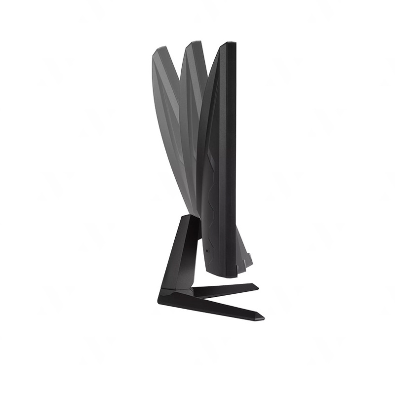 Màn hình ASUS TUF VG249QE5A sở hữu thiết kế đậm chất gaming với những đường nét sắc sảo, mạnh mẽ