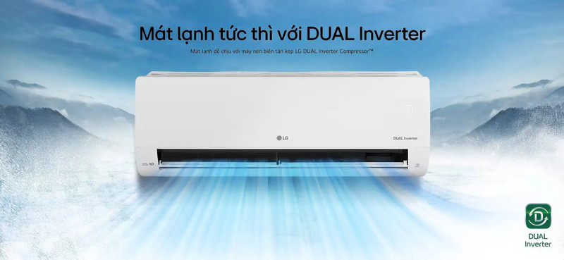 Sở hữu công nghệ Inverter DUALCOOL.