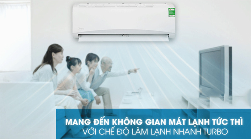 Làm lạnh tức thì với công nghệ Turbo.